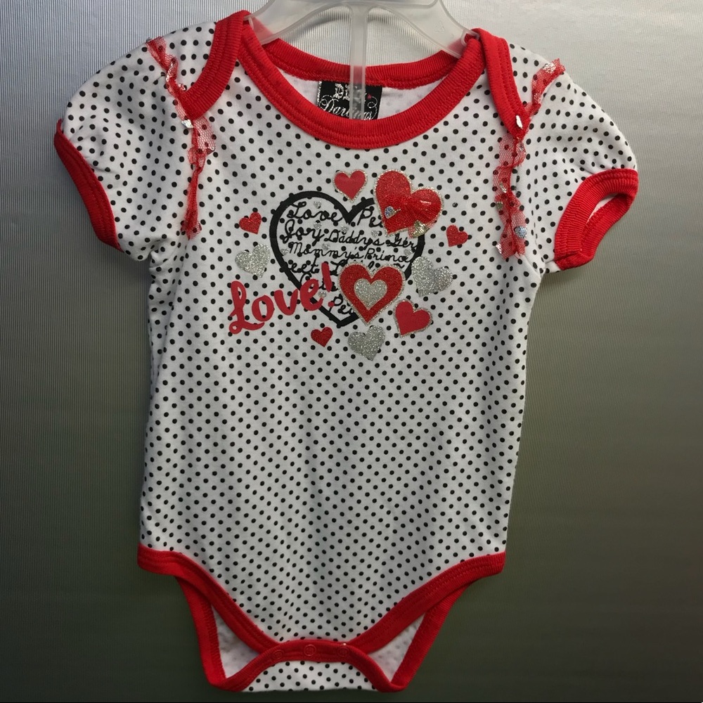 DDG Darlings infant girls 6-9m bodysuit
